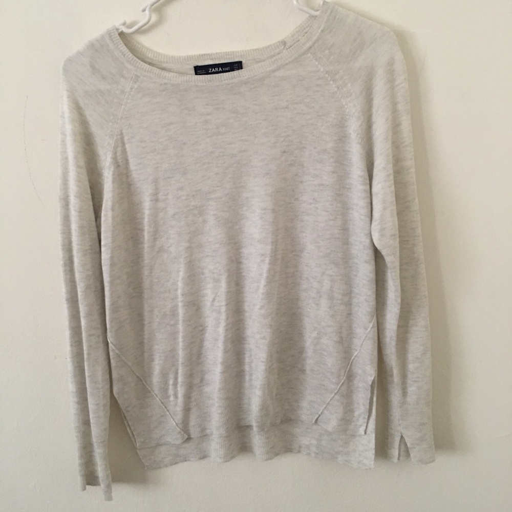 Two Light Zara Sweaters (Cream& Navy)